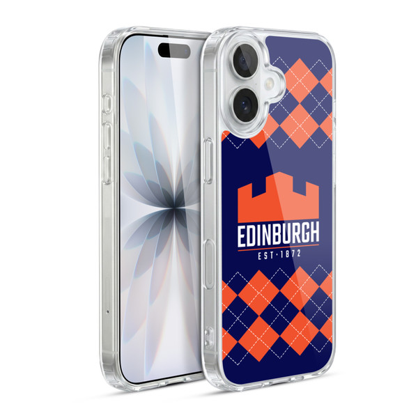 Edinburgh Rugby Logo 2 Argyle Soft Gel Case for Apple iPhone 17