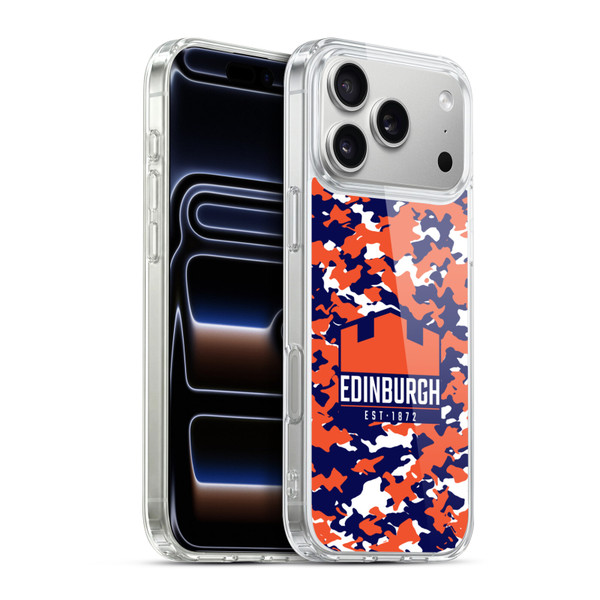 Edinburgh Rugby Logo 2 Camouflage Soft Gel Case for Apple iPhone 17 Pro Max