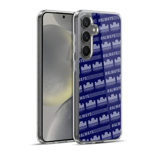 Edinburgh Rugby Logo 2 Pattern Soft Gel Case for Samsung Galaxy S24+ 5G & MagSafe