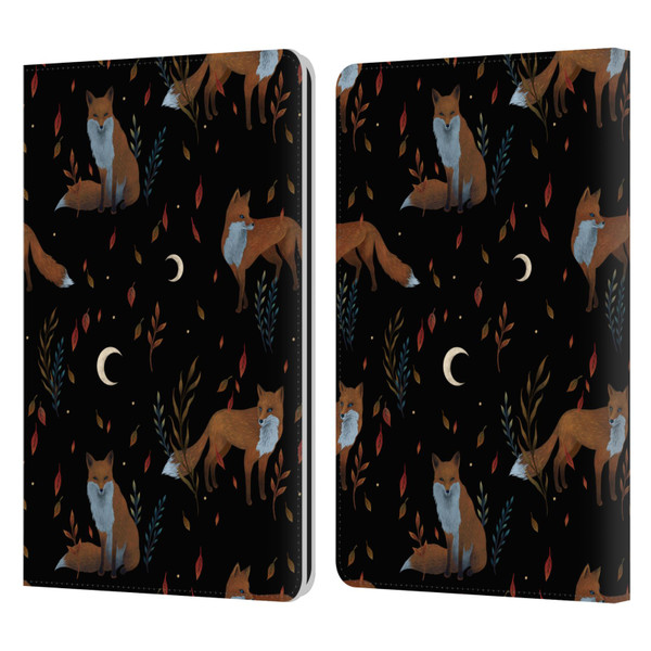 Episodic Drawing Art Foxes Pattern Leather Book Wallet Case Cover For Amazon Kindle Paperwhite 1 / 2 / 3