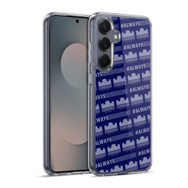 Edinburgh Rugby Logo 2 Pattern Soft Gel Case for Samsung Galaxy S25+ & MagSafe