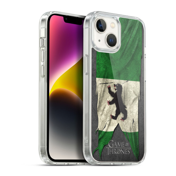 HBO Game of Thrones Sigil Flags Mormont Soft Gel Case for Apple iPhone 14