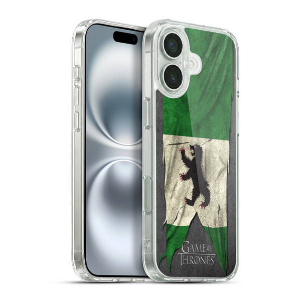 HBO Game of Thrones Sigil Flags Mormont Soft Gel Case for Apple iPhone 16 Plus & MagSafe