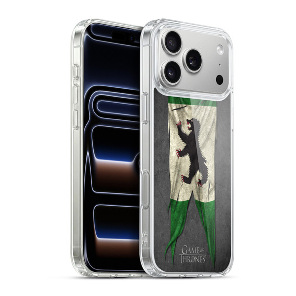 HBO Game of Thrones Sigil Flags Mormont Soft Gel Case for Apple iPhone 17 Pro Max