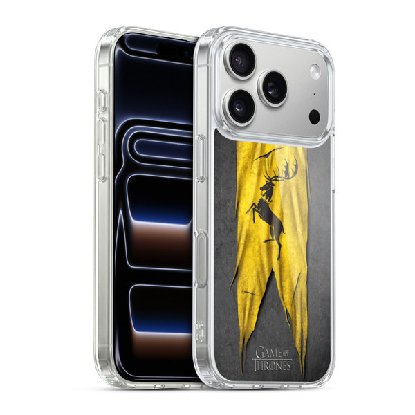 HBO Game of Thrones Sigil Flags Baratheon Soft Gel Case for Apple iPhone 17 Pro