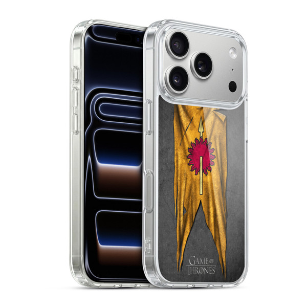 HBO Game of Thrones Sigil Flags Martell Soft Gel Case for Apple iPhone 17 Pro