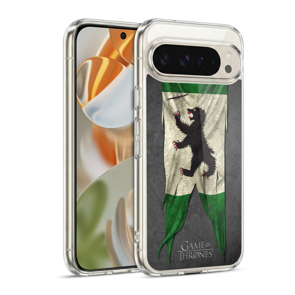 HBO Game of Thrones Sigil Flags Mormont Soft Gel Case for Google Pixel 9 / Pixel 9 Pro