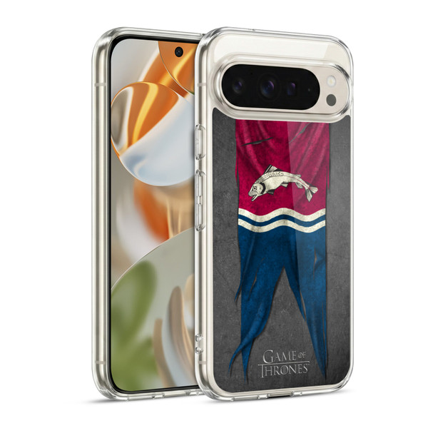 HBO Game of Thrones Sigil Flags Tully Soft Gel Case for Google Pixel 9 / Pixel 9 Pro