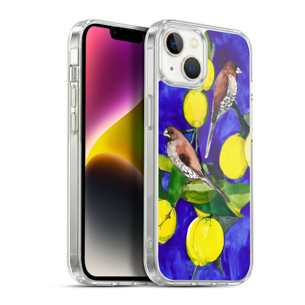 Mai Autumn Birds Lemon Tree Soft Gel Case for Apple iPhone 14 Plus & MagSafe