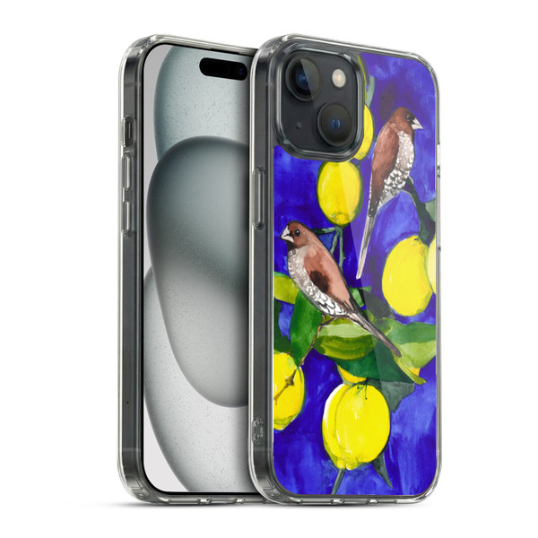 Mai Autumn Birds Lemon Tree Soft Gel Case for Apple iPhone 15 & MagSafe
