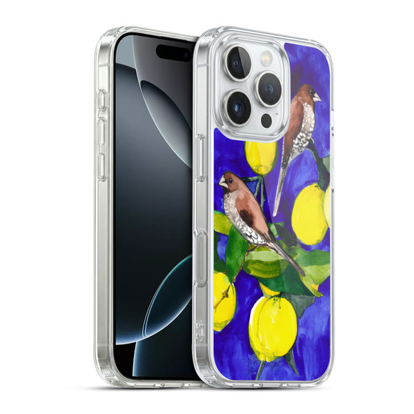 Mai Autumn Birds Lemon Tree Soft Gel Case for Apple iPhone 16 Pro & MagSafe