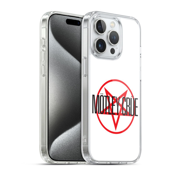 Motley Crue Logos Pentagram Soft Gel Case for Apple iPhone 15 Pro & MagSafe