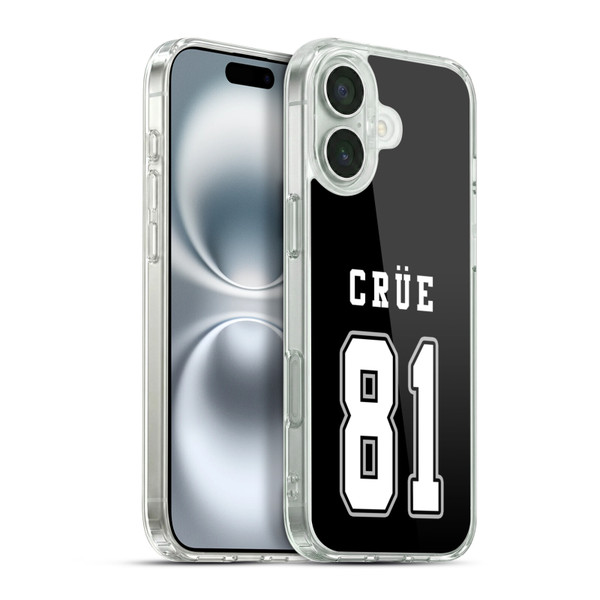 Motley Crue Logos Jersey Soft Gel Case for Apple iPhone 16 Plus & MagSafe