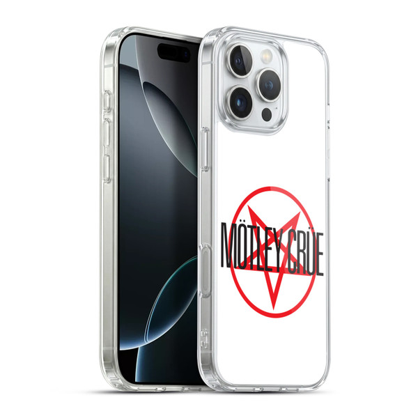 Motley Crue Logos Pentagram Soft Gel Case for Apple iPhone 16 Pro Max & MagSafe