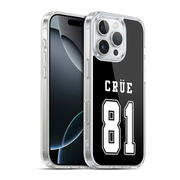 Motley Crue Logos Jersey Soft Gel Case for Apple iPhone 16 Pro & MagSafe