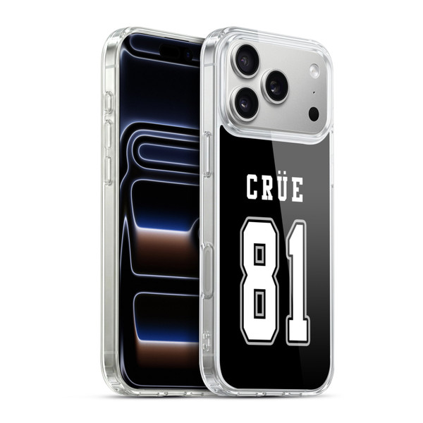 Motley Crue Logos Jersey Soft Gel Case for Apple iPhone 17 Pro Max