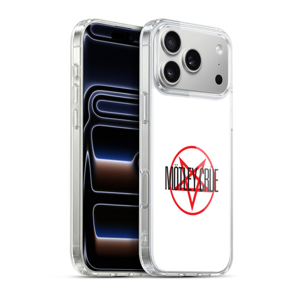 Motley Crue Logos Pentagram Soft Gel Case for Apple iPhone 17 Pro Max
