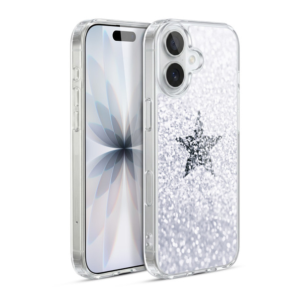 Monika Strigel Glitter Star Pastel Winter Snow Soft Gel Case for Apple iPhone 17