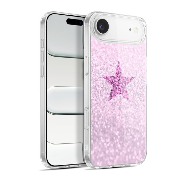 Monika Strigel Glitter Star Pastel Pink Soft Gel Case for Apple iPhone 17 Air