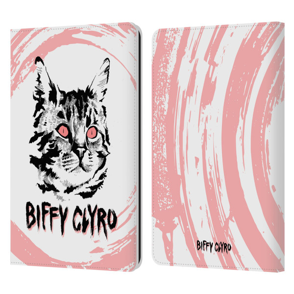 Biffy Clyro Graphics Cat Leather Book Wallet Case Cover For Amazon Kindle Paperwhite 1 / 2 / 3