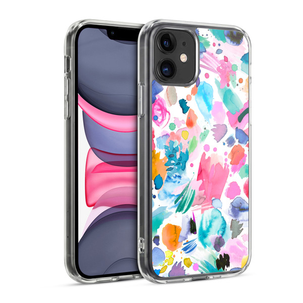 Ninola Colourful Prints Pink Scribbles Soft Gel Case for Apple iPhone 11