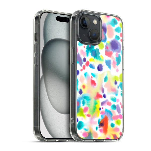 Ninola Colourful Prints Spray Soft Gel Case for Apple iPhone 15 & MagSafe