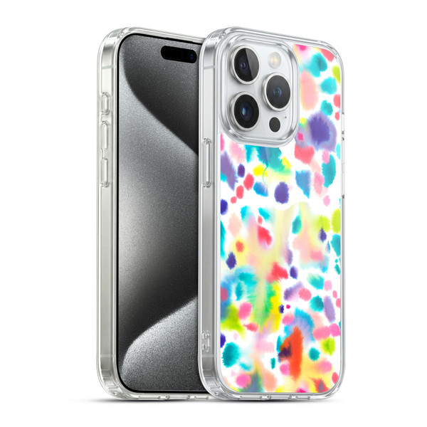 Ninola Colourful Prints Spray Soft Gel Case for Apple iPhone 15 Pro & MagSafe