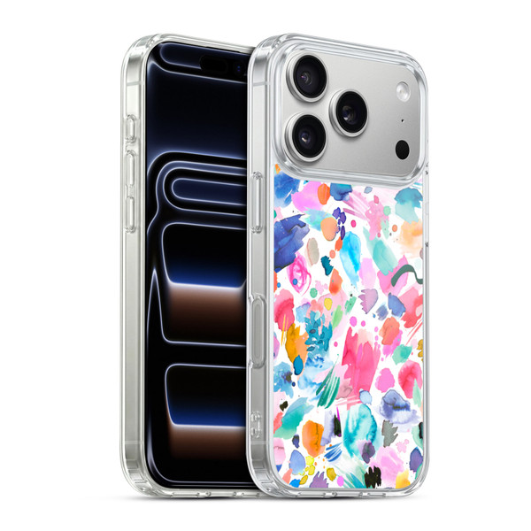 Ninola Colourful Prints Pink Scribbles Soft Gel Case for Apple iPhone 17 Pro