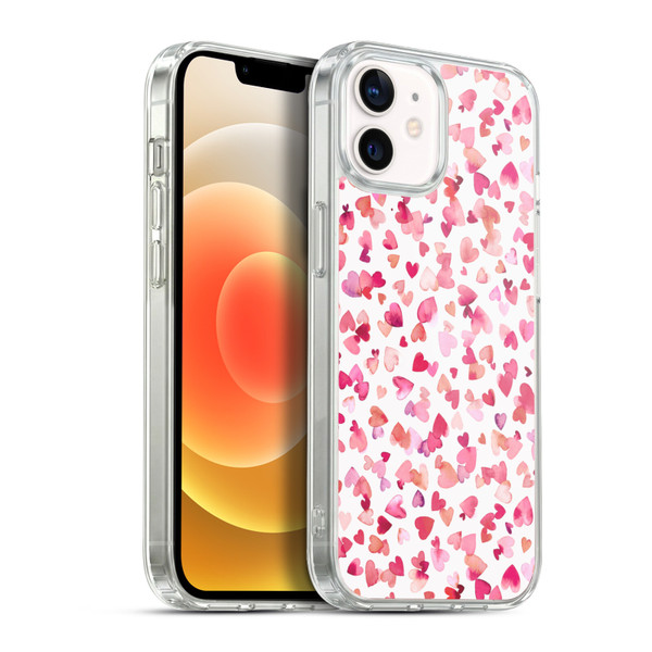 Ninola Mix Patterns Red Hearts Soft Gel Case for Apple iPhone 12 / iPhone 12 Pro & MagSafe