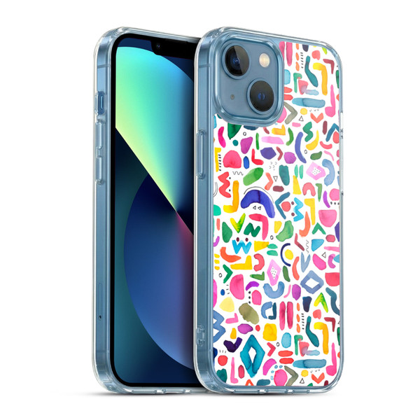 Ninola Mix Patterns Summer Tribal Soft Gel Case for Apple iPhone 13 Mini & MagSafe