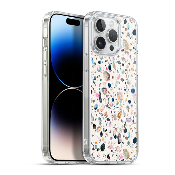 Ninola Mix Patterns Watercolor Terrazzo Soft Gel Case for Apple iPhone 13 Pro Max & MagSafe