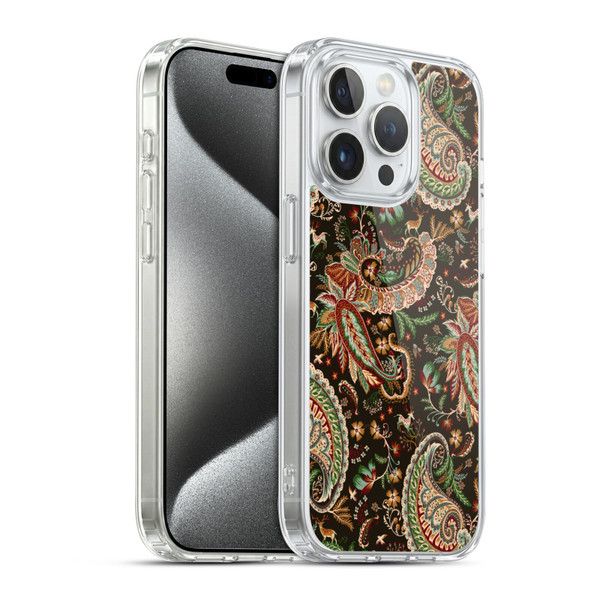 Ninola Mix Patterns Woodland Paisley Soft Gel Case for Apple iPhone 15 Pro & MagSafe
