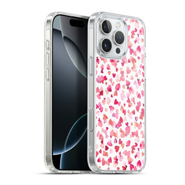 Ninola Mix Patterns Red Hearts Soft Gel Case for Apple iPhone 16 Pro Max & MagSafe