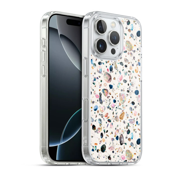 Ninola Mix Patterns Watercolor Terrazzo Soft Gel Case for Apple iPhone 16 Pro & MagSafe