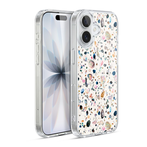 Ninola Mix Patterns Watercolor Terrazzo Soft Gel Case for Apple iPhone 17