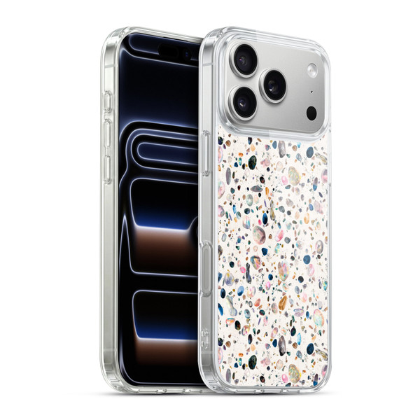 Ninola Mix Patterns Watercolor Terrazzo Soft Gel Case for Apple iPhone 17 Pro Max