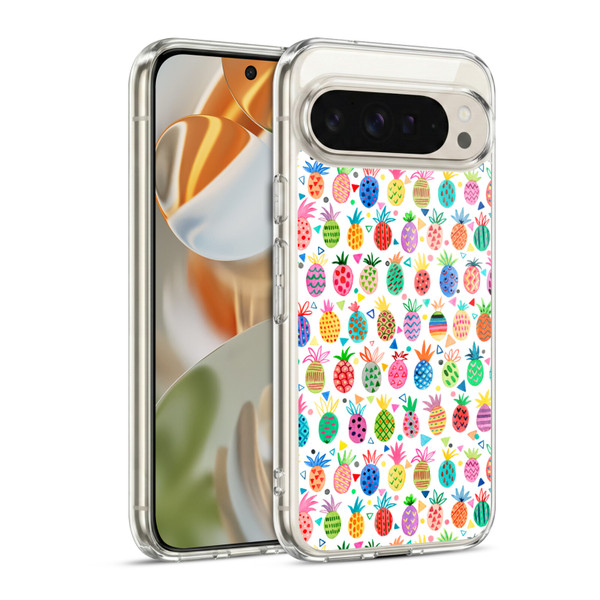 Ninola Mix Patterns Geometric Pineapples Soft Gel Case for Google Pixel 9 / Pixel 9 Pro