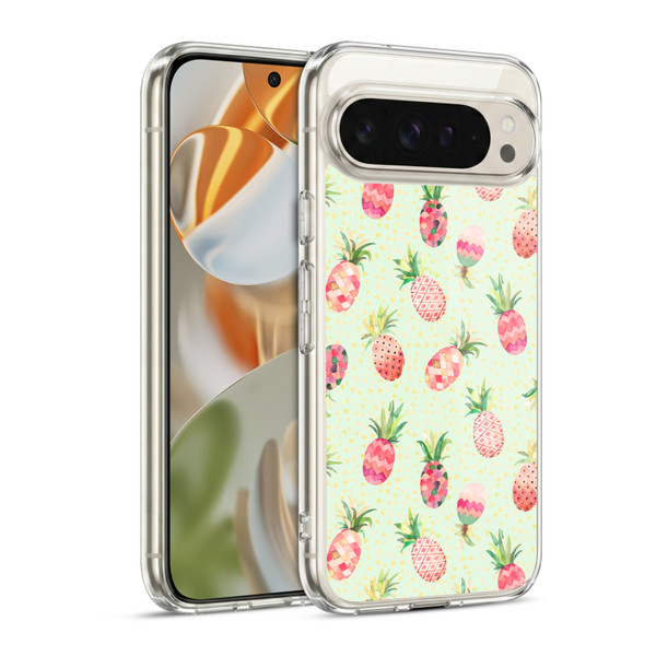 Ninola Mix Patterns Pineapple Lime Soft Gel Case for Google Pixel 9 / Pixel 9 Pro