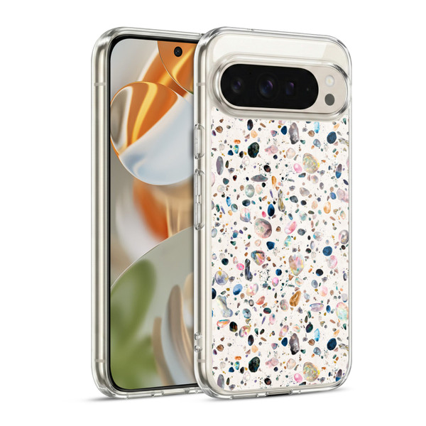 Ninola Mix Patterns Watercolor Terrazzo Soft Gel Case for Google Pixel 9 / Pixel 9 Pro