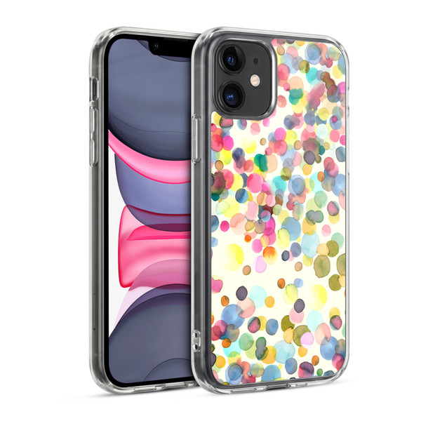 Ninola Watercolor Prints Dots Soft Gel Case for Apple iPhone 11