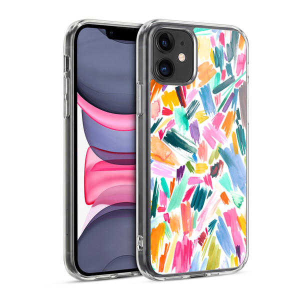 Ninola Watercolor Prints Scribble Soft Gel Case for Apple iPhone 11