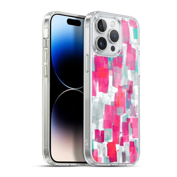 Ninola Watercolor Prints Pink Soft Gel Case for Apple iPhone 13 Pro Max & MagSafe