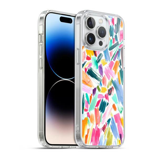 Ninola Watercolor Prints Scribble Soft Gel Case for Apple iPhone 14 Pro Max & MagSafe