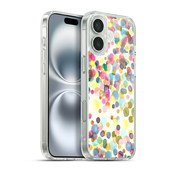 Ninola Watercolor Prints Dots Soft Gel Case for Apple iPhone 16 Plus & MagSafe