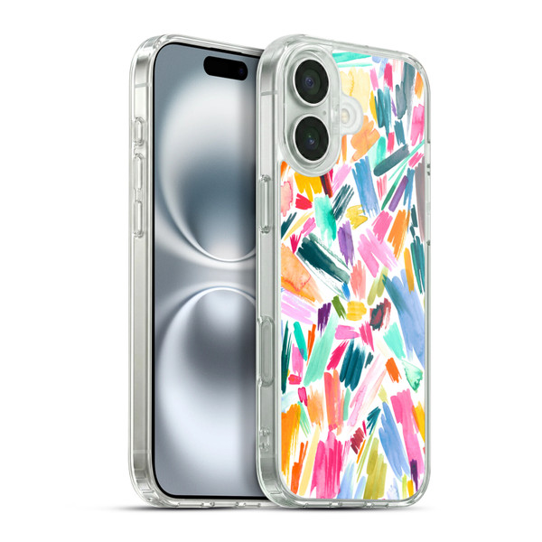 Ninola Watercolor Prints Scribble Soft Gel Case for Apple iPhone 16 Plus & MagSafe
