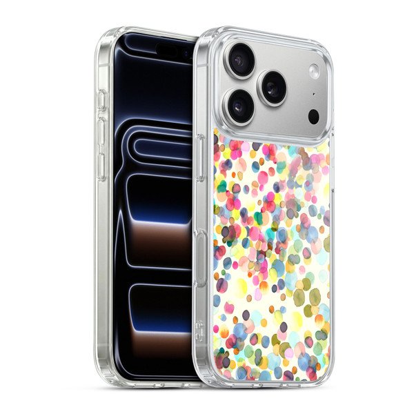 Ninola Watercolor Prints Dots Soft Gel Case for Apple iPhone 17 Pro