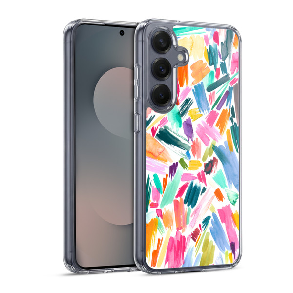 Ninola Watercolor Prints Scribble Soft Gel Case for Samsung Galaxy S25 & MagSafe