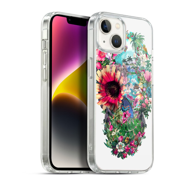 Riza Peker Skulls 6 Summer 2 Soft Gel Case for Apple iPhone 14 Plus & MagSafe