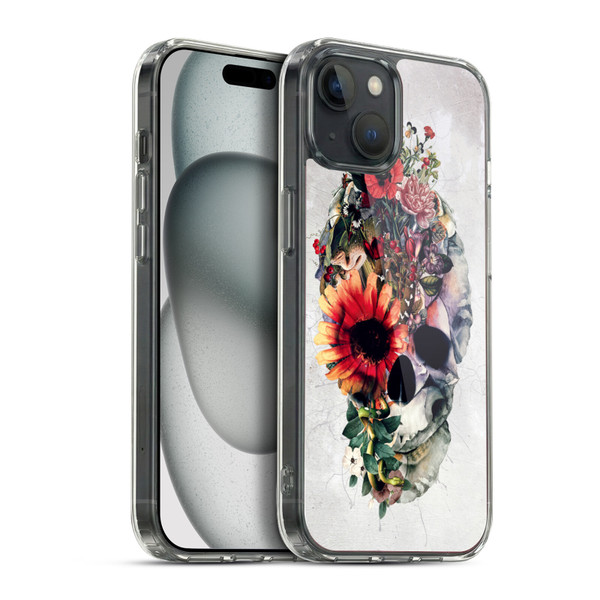 Riza Peker Skulls 6 Two Face Soft Gel Case for Apple iPhone 15 Plus & MagSafe