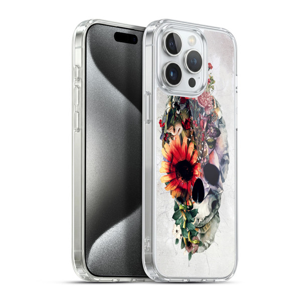 Riza Peker Skulls 6 Two Face Soft Gel Case for Apple iPhone 15 Pro Max & MagSafe